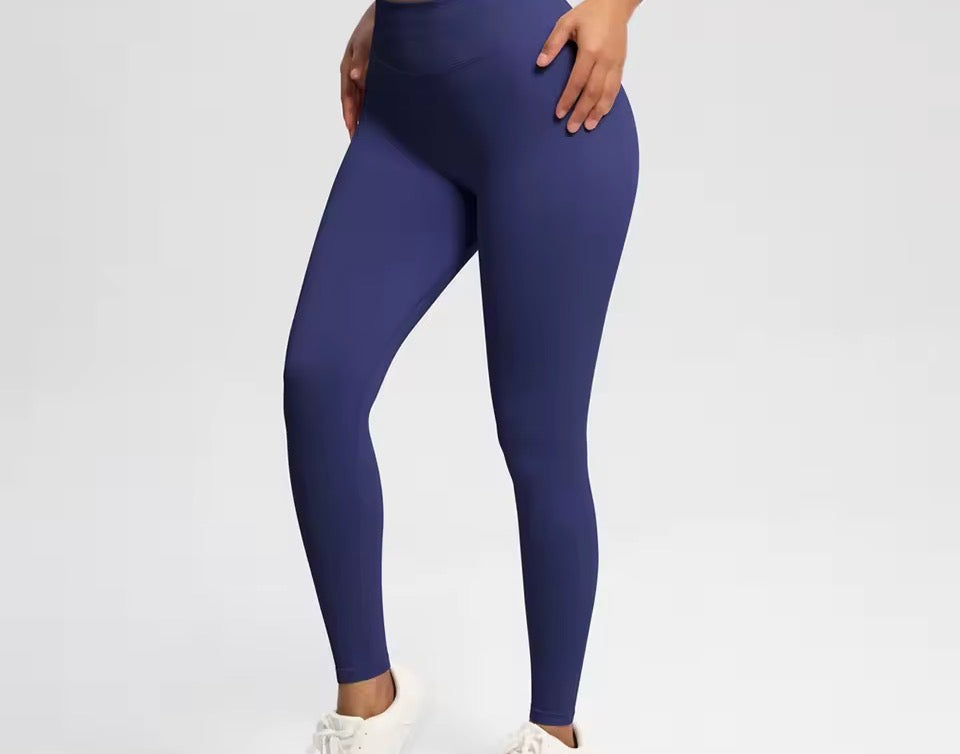 Solide Sport-Leggings für Damen mit hoher Taille, nahtlose HighStretch-Yoga-Leggings, Damen-Sportbekleidung für drinnen und draußen
