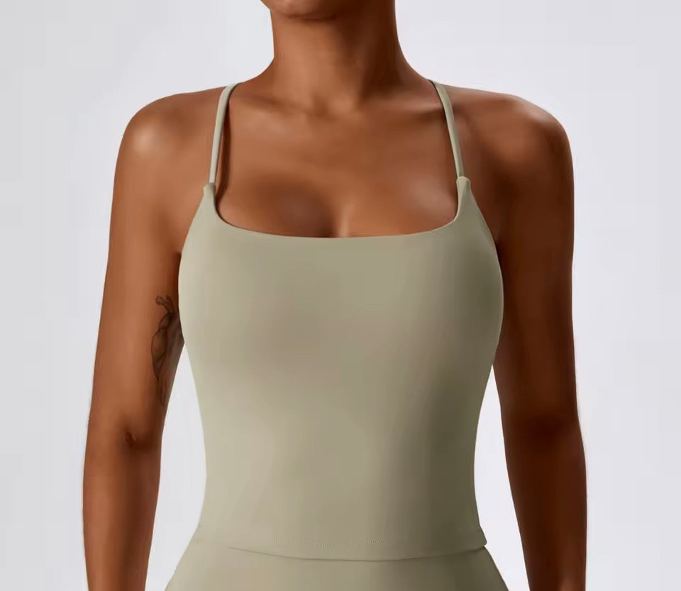 Sommer Frauen Schlank Sport T-shirt Open Back Atmungsaktive Fitness Bluse Weste Sport Gym Tragen Ärmellose Racerback Tank Workout Top
