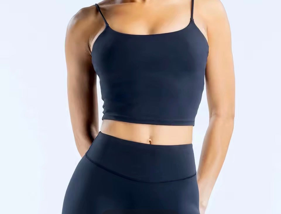 Atmungsaktives Yoga-Wickel-Brust-Damen-Tanktop mit elastischem Träger und gekreuzten Nähten von Dyfne Origin für Damen