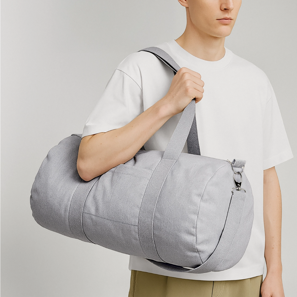 Stanley/Stella Recycled Canvas Duffle Bag - heather grey