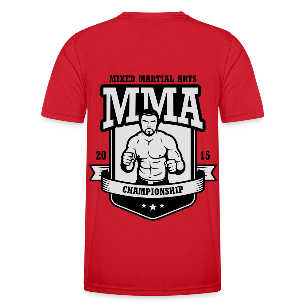 Men MMA GYmshirt - red