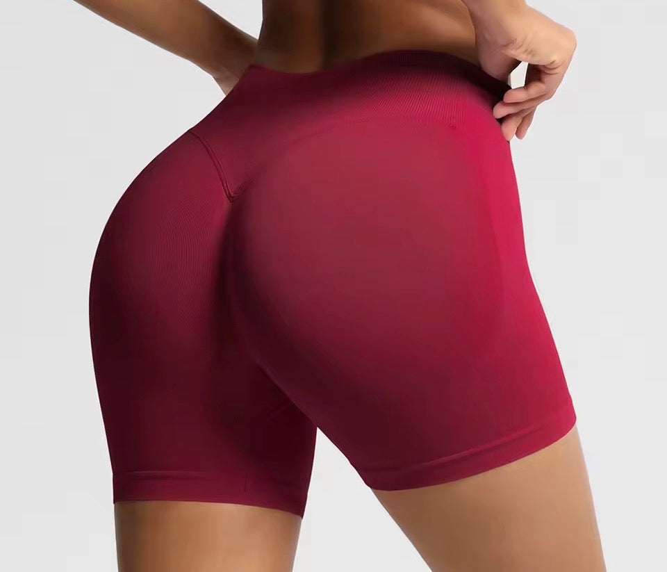 Damen-Sportshorts mit hoher Taille, atmungsaktive, bequeme Skinny-Shorts mit hohem Stretchanteil, Gym-Shorts, Damen-Sportbekleidung für