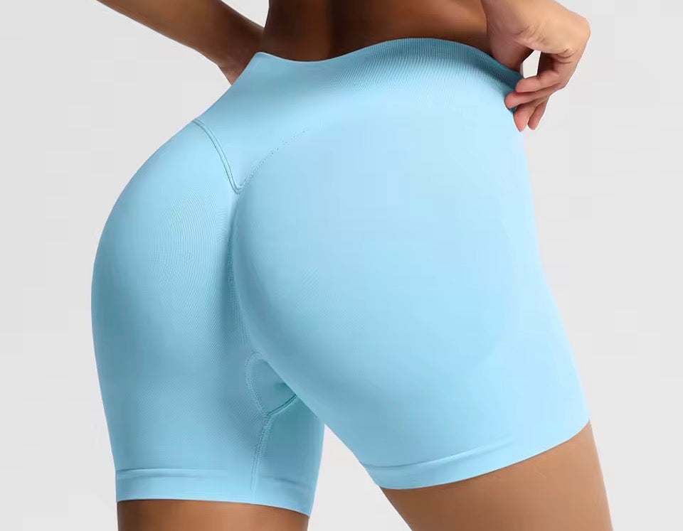 Damen-Sportshorts mit hoher Taille, atmungsaktive, bequeme Skinny-Shorts mit hohem Stretchanteil, Gym-Shorts, Damen-Sportbekleidung für