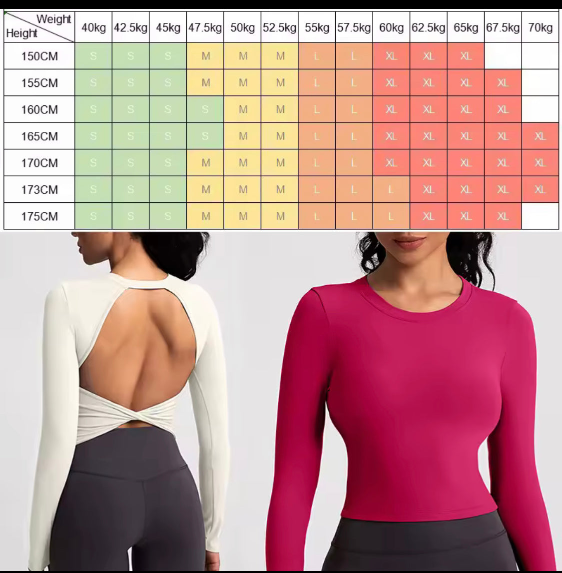 Sport top Damen Lang￼ärmlich
