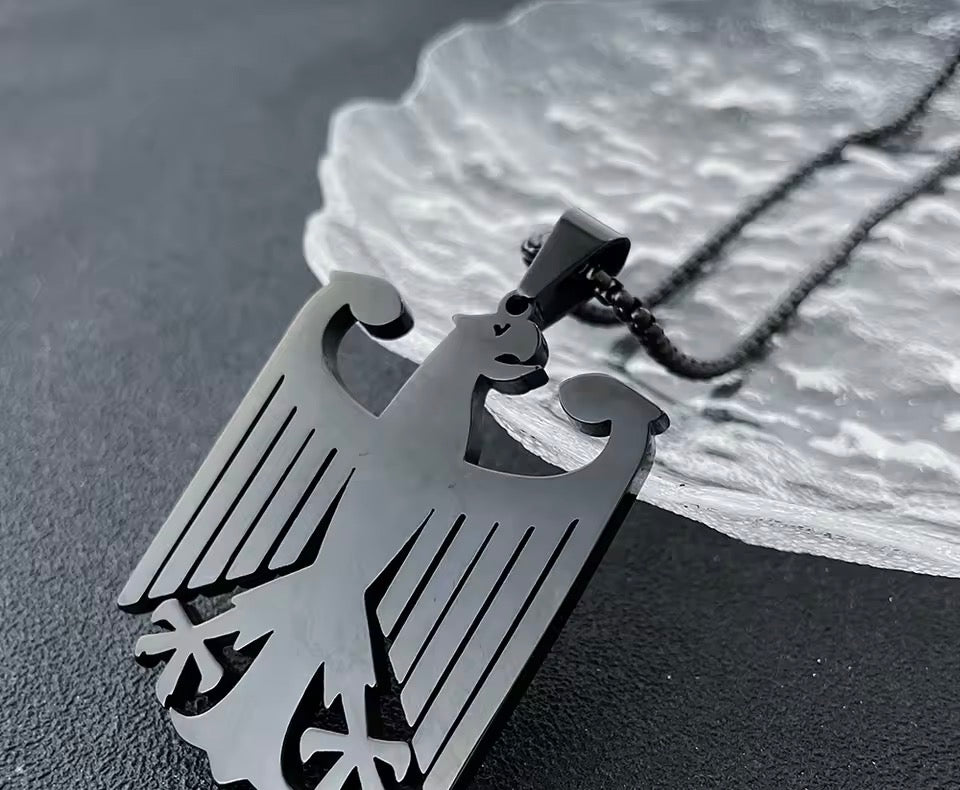 Edelstahl Bundesadler anhänger Kette