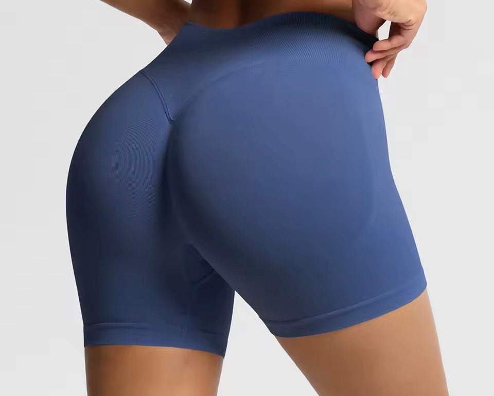 Damen-Sportshorts mit hoher Taille, atmungsaktive, bequeme Skinny-Shorts mit hohem Stretchanteil, Gym-Shorts, Damen-Sportbekleidung für