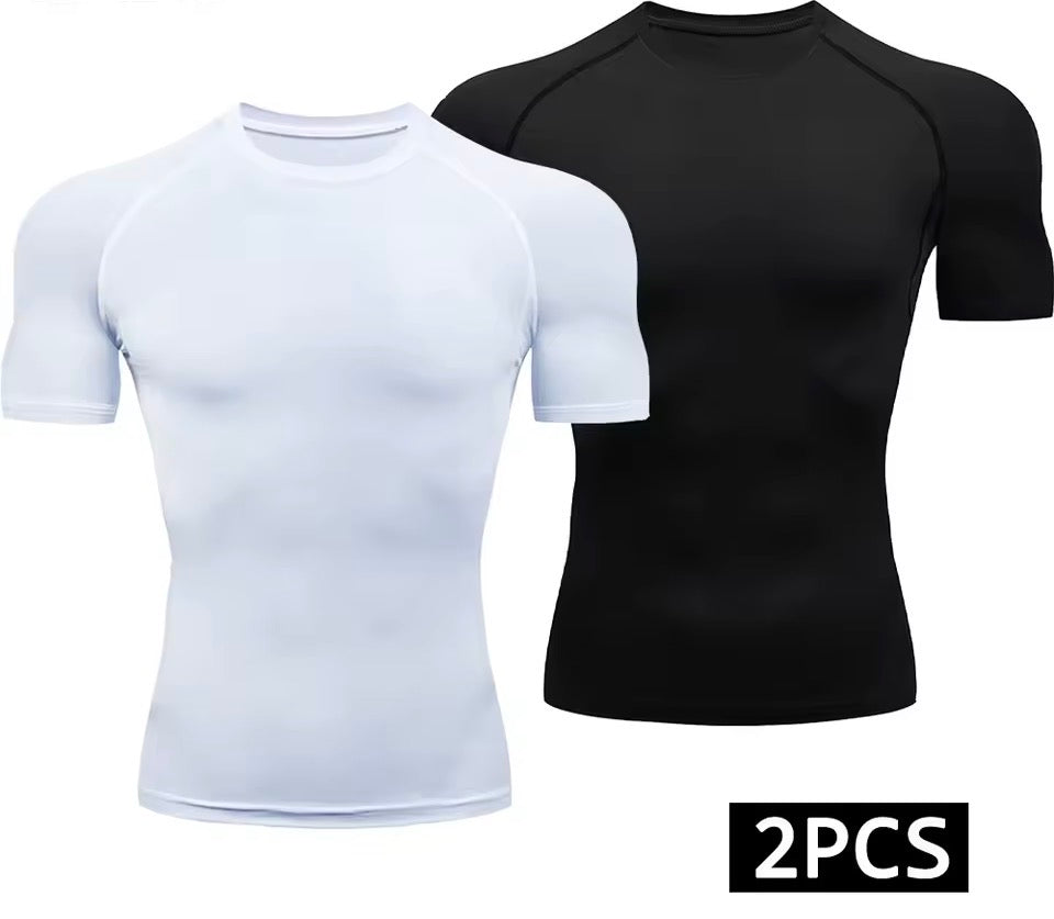 Basic GYMSHIRT Herren Black White