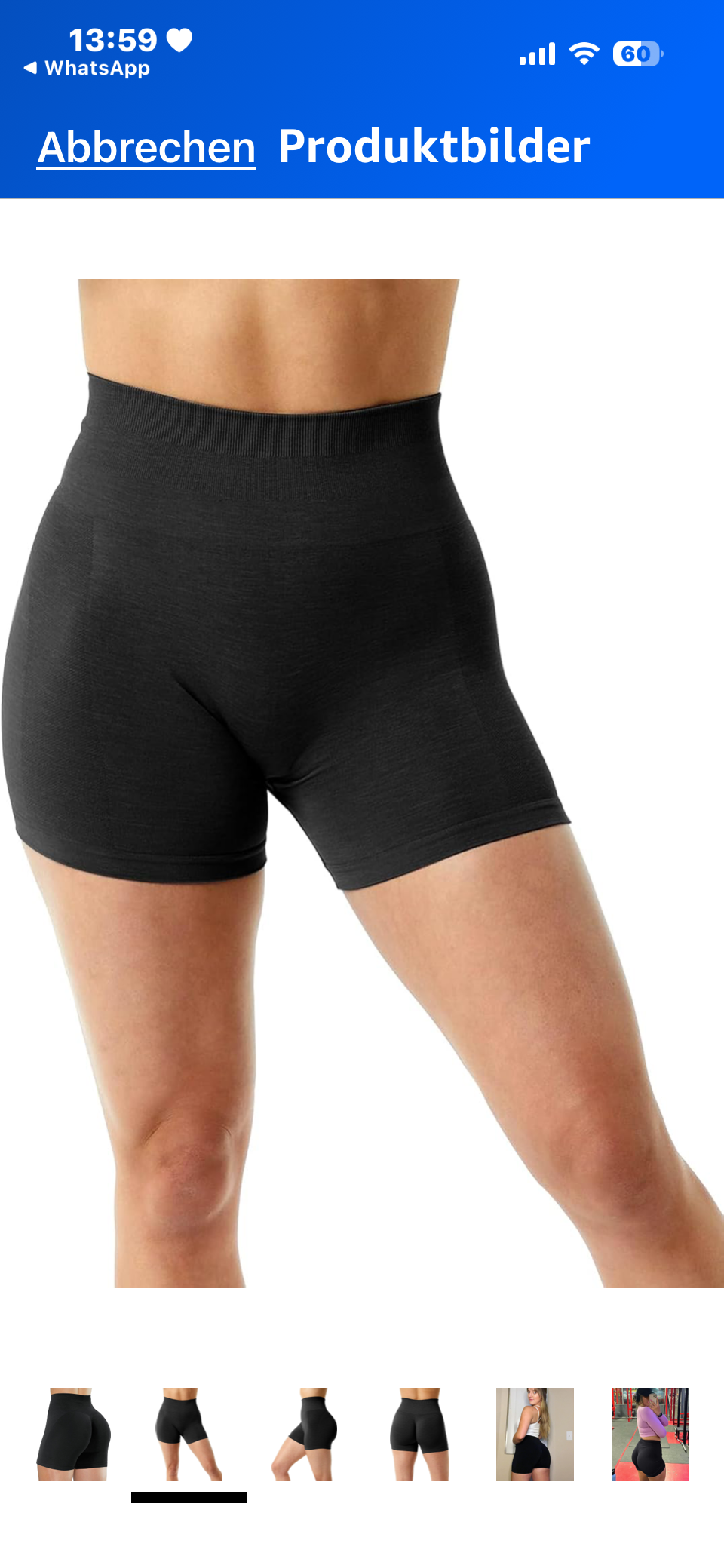 Nahtlose Damen-Gymshorts