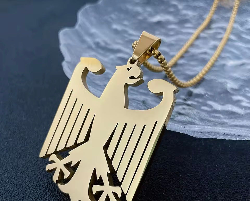 Edelstahl Bundesadler anhänger Kette