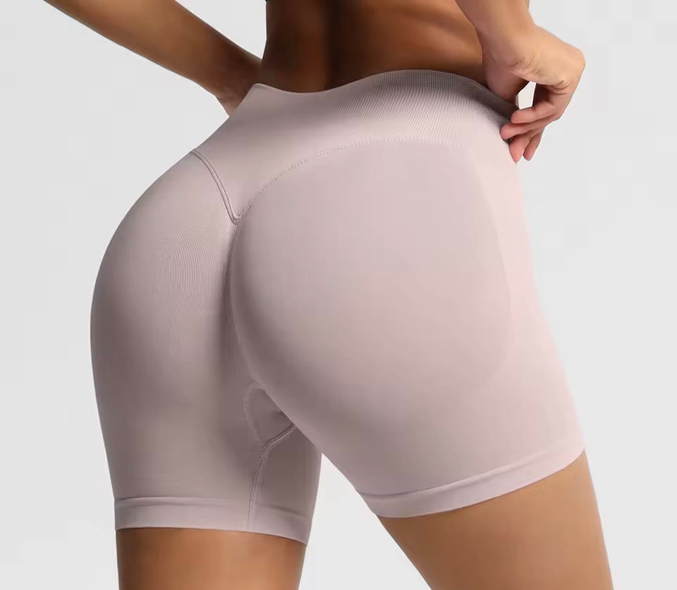 Damen-Sportshorts mit hoher Taille, atmungsaktive, bequeme Skinny-Shorts mit hohem Stretchanteil, Gym-Shorts, Damen-Sportbekleidung für