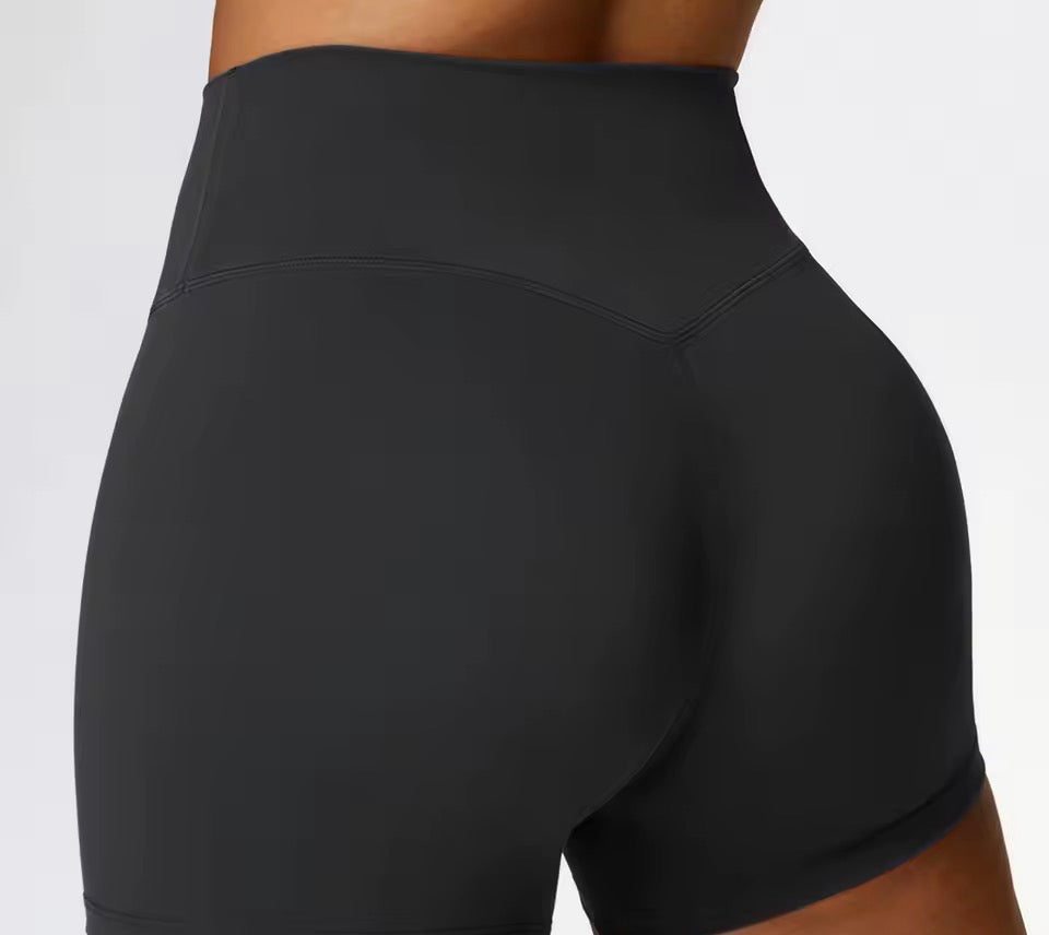 Damen-Gymshorts Meerjungfrau gebogen Peeling enge Yoga-Shorts Frauen hohe Taille Bauch enge Fitness-Hose Hip-Lifting-Laufs horts