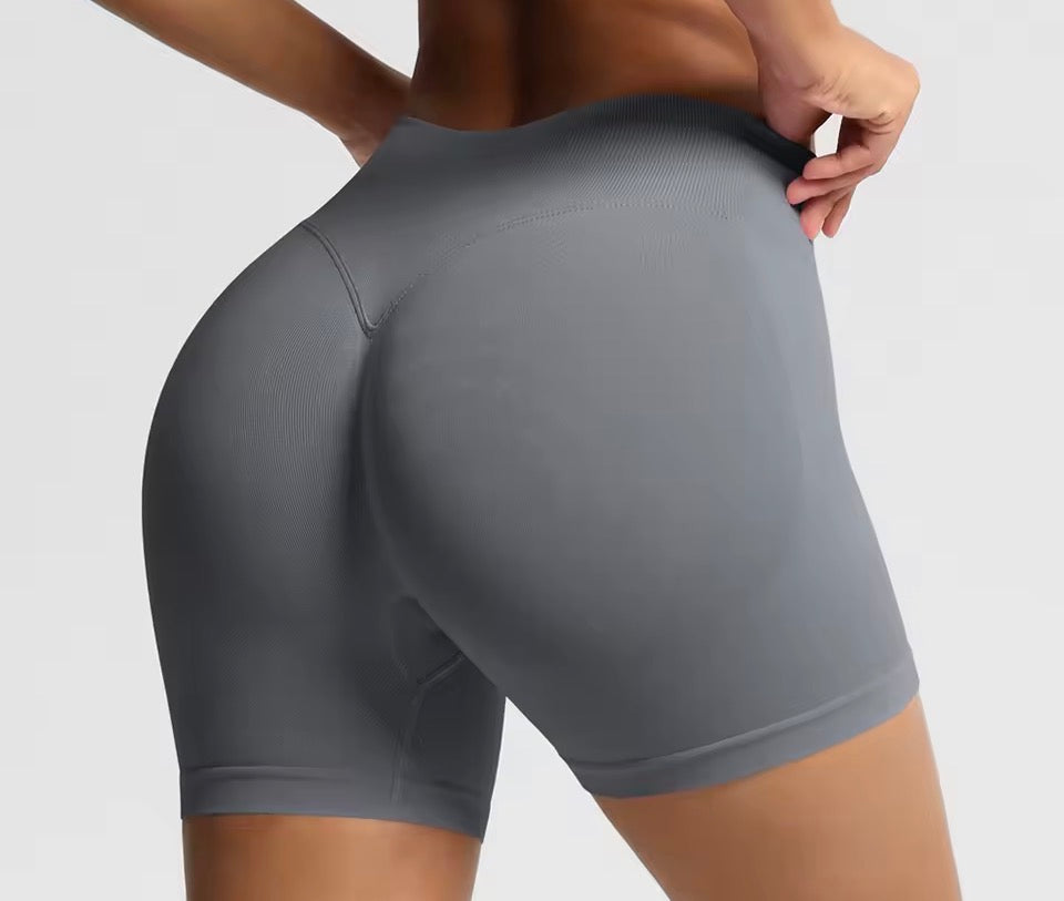 Damen-Sportshorts mit hoher Taille, atmungsaktive, bequeme Skinny-Shorts mit hohem Stretchanteil, Gym-Shorts, Damen-Sportbekleidung für