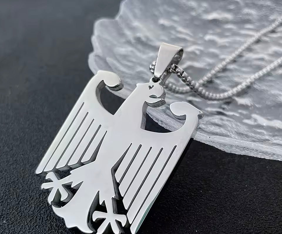 Edelstahl Bundesadler anhänger Kette