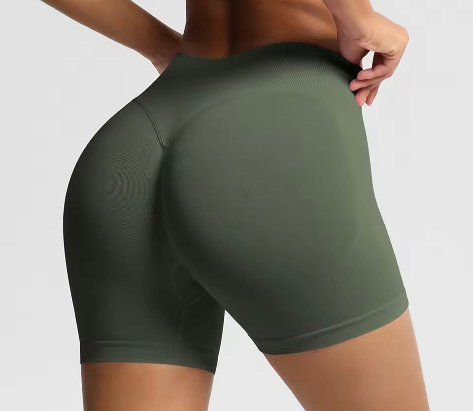 Damen-Sportshorts mit hoher Taille, atmungsaktive, bequeme Skinny-Shorts mit hohem Stretchanteil, Gym-Shorts, Damen-Sportbekleidung für