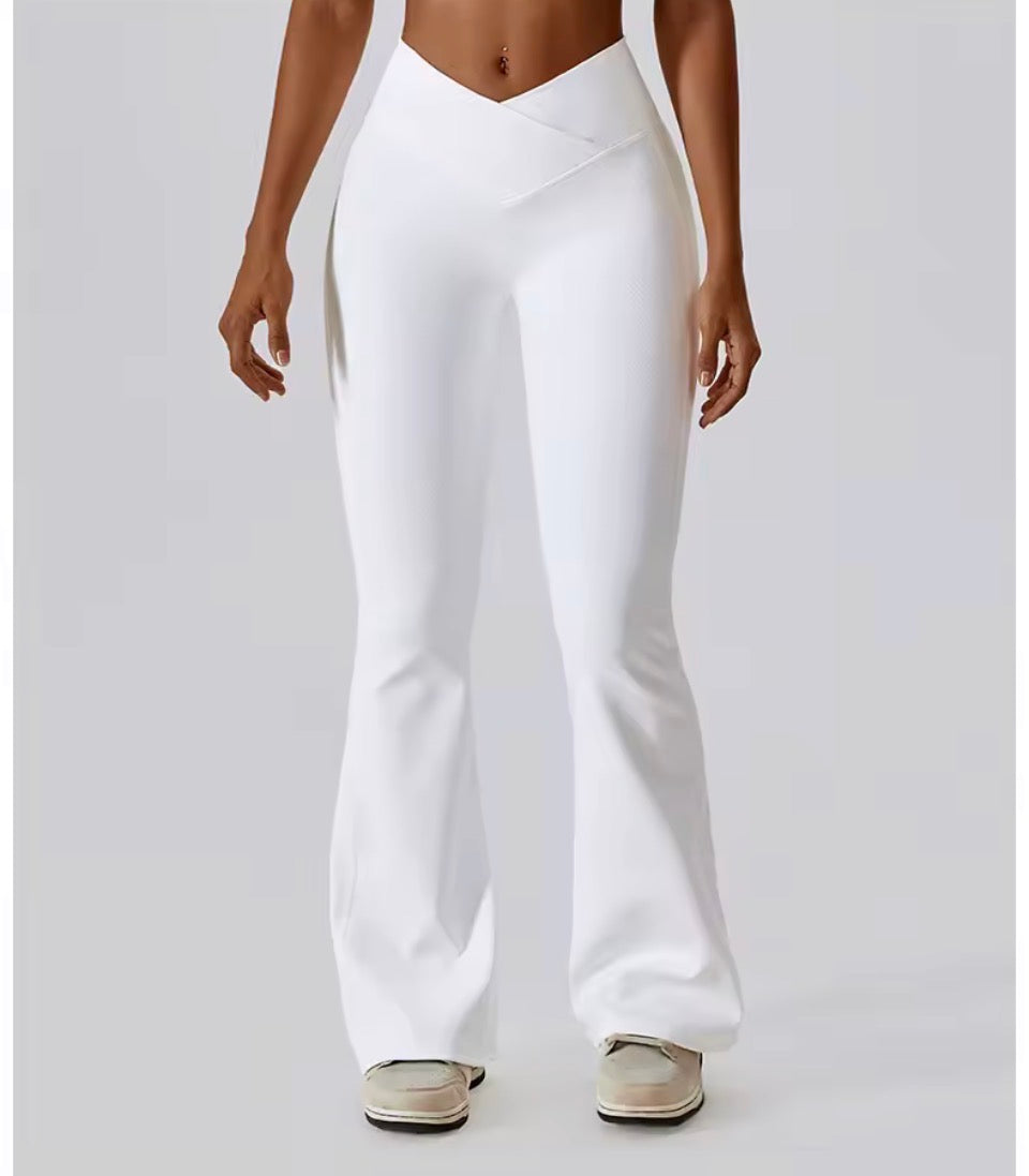 Frauen Yoga Flare Hosen Enge Hüfte Heben Dance Hohe Taille Leggings Jogginghose Gym Laufen Atmungsaktive Fitness Leggings.