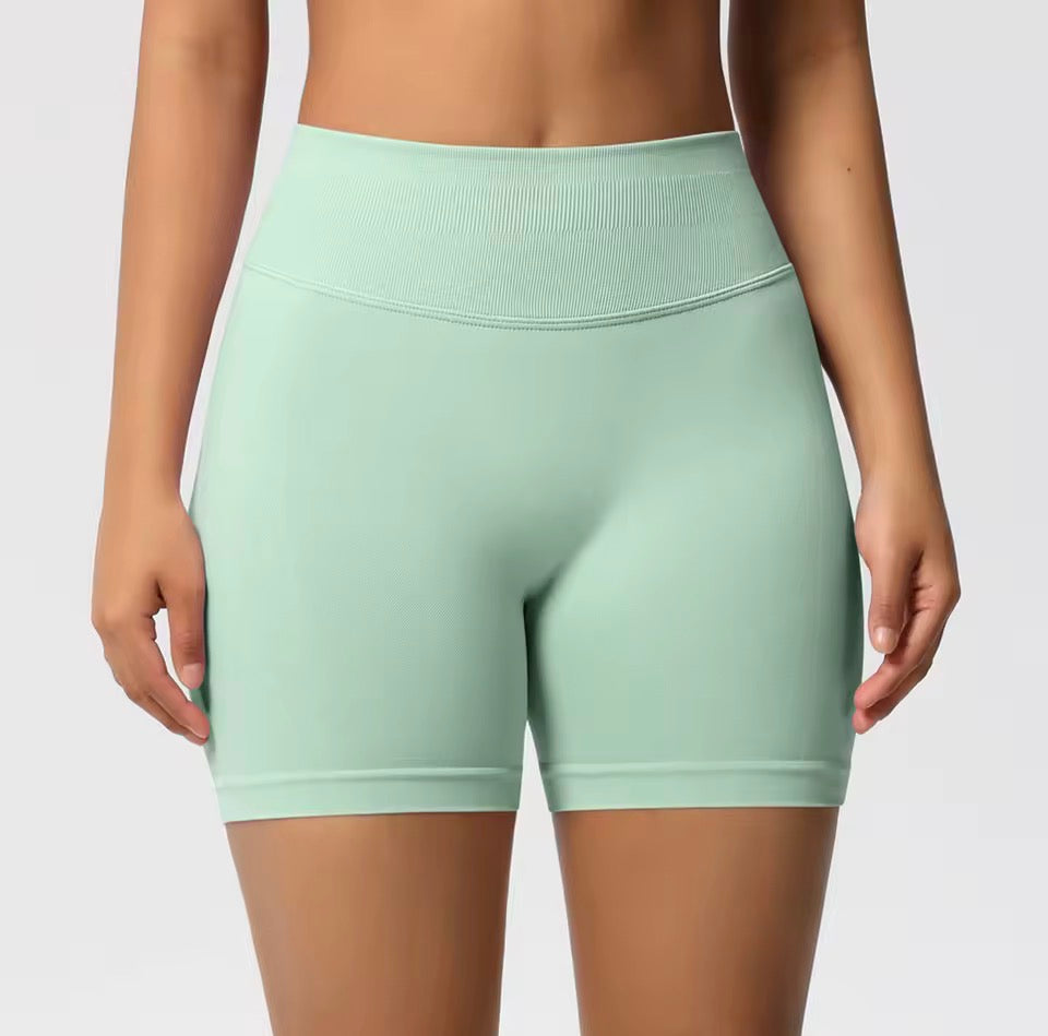 Damen-Sportshorts mit hoher Taille, atmungsaktive, bequeme Skinny-Shorts mit hohem Stretchanteil, Gym-Shorts, Damen-Sportbekleidung für