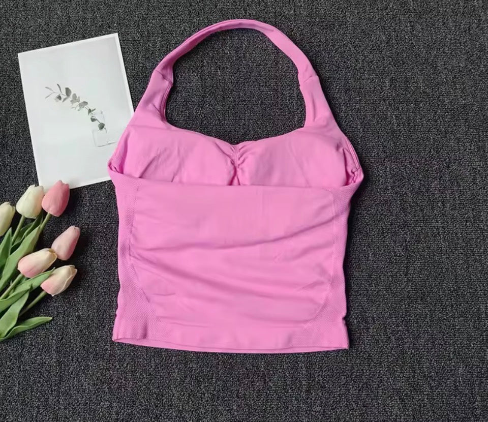 Nahtloses Neckholder-Top für Damen