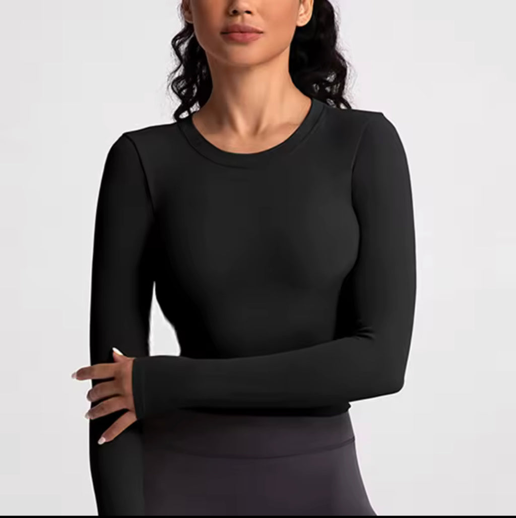 Sport top Damen Lang￼ärmlich