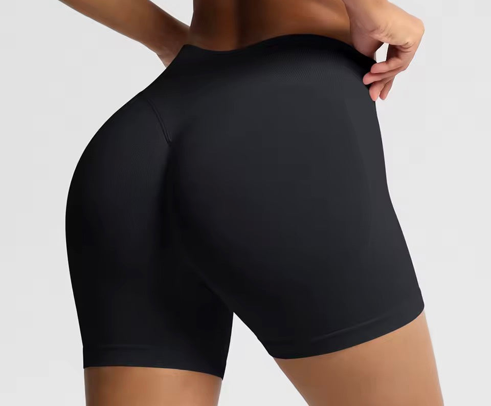 Damen-Sportshorts mit hoher Taille, atmungsaktive, bequeme Skinny-Shorts mit hohem Stretchanteil, Gym-Shorts, Damen-Sportbekleidung für
