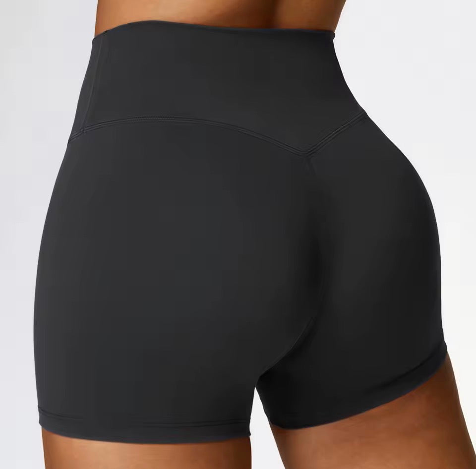 Damen-Gymshorts Meerjungfrau gebogen Peeling enge Yoga-Shorts Frauen hohe Taille Bauch enge Fitness-Hose Hip-Lifting-Laufs horts