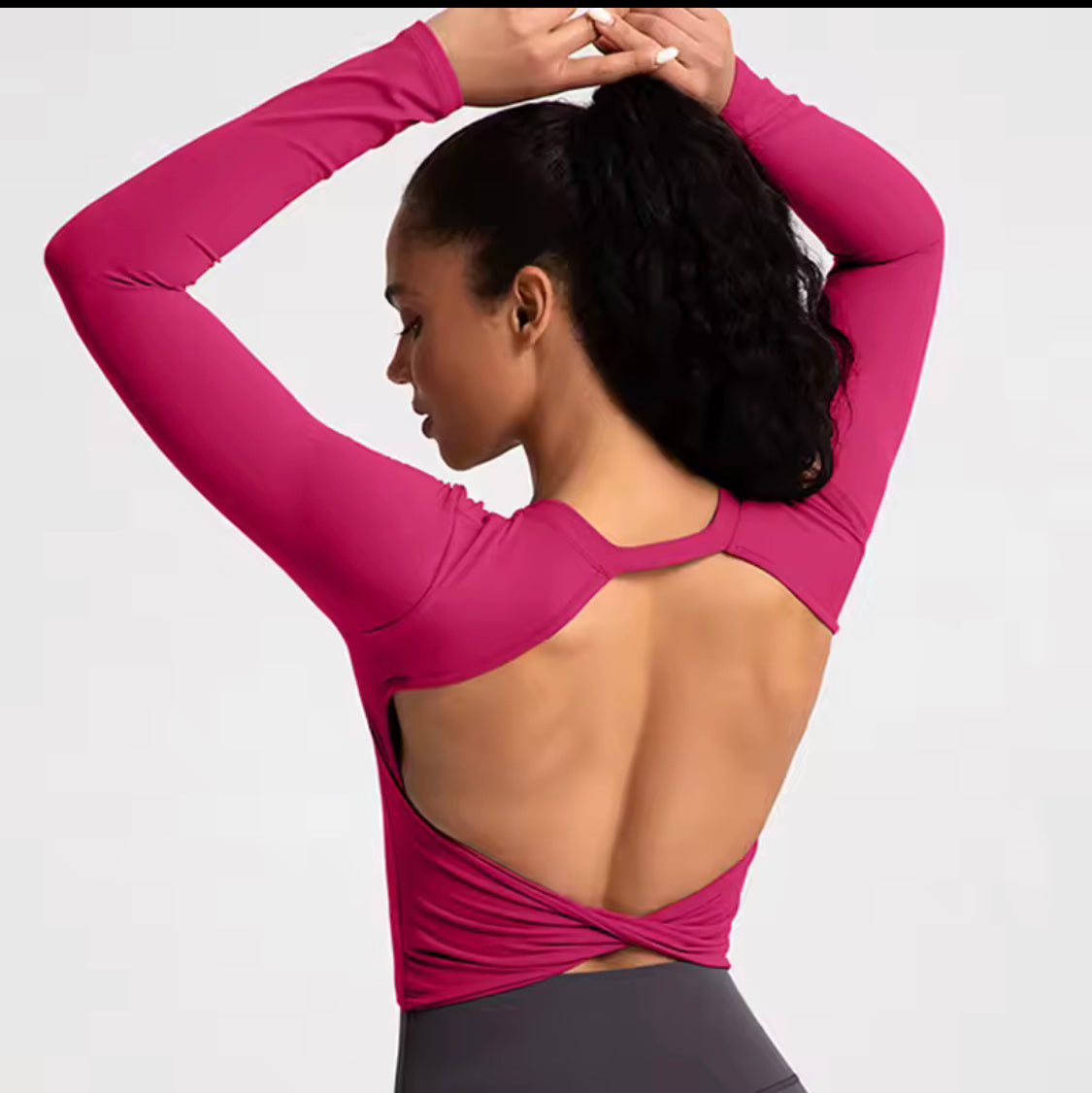 Sport top Damen Lang￼ärmlich