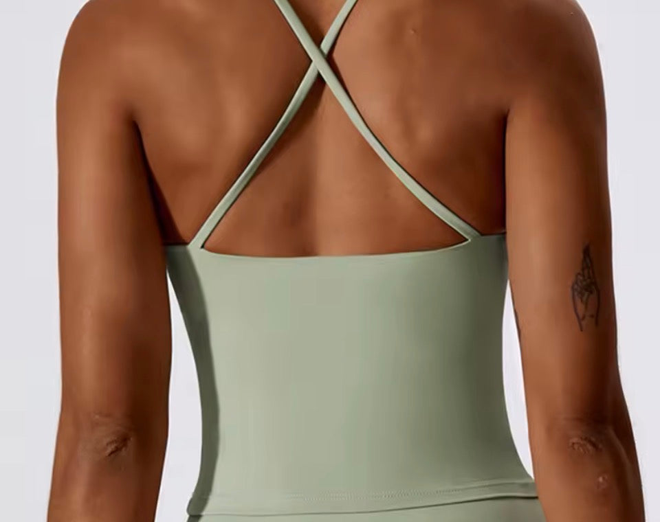 Sommer Frauen Schlank Sport T-shirt Open Back Atmungsaktive Fitness Bluse Weste Sport Gym Tragen Ärmellose Racerback Tank Workout Top
