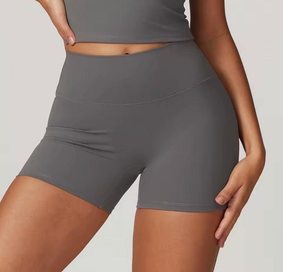 Damen-Gymshorts Meerjungfrau gebogen Peeling enge Yoga-Shorts Frauen hohe Taille Bauch enge Fitness-Hose Hip-Lifting-Laufs horts