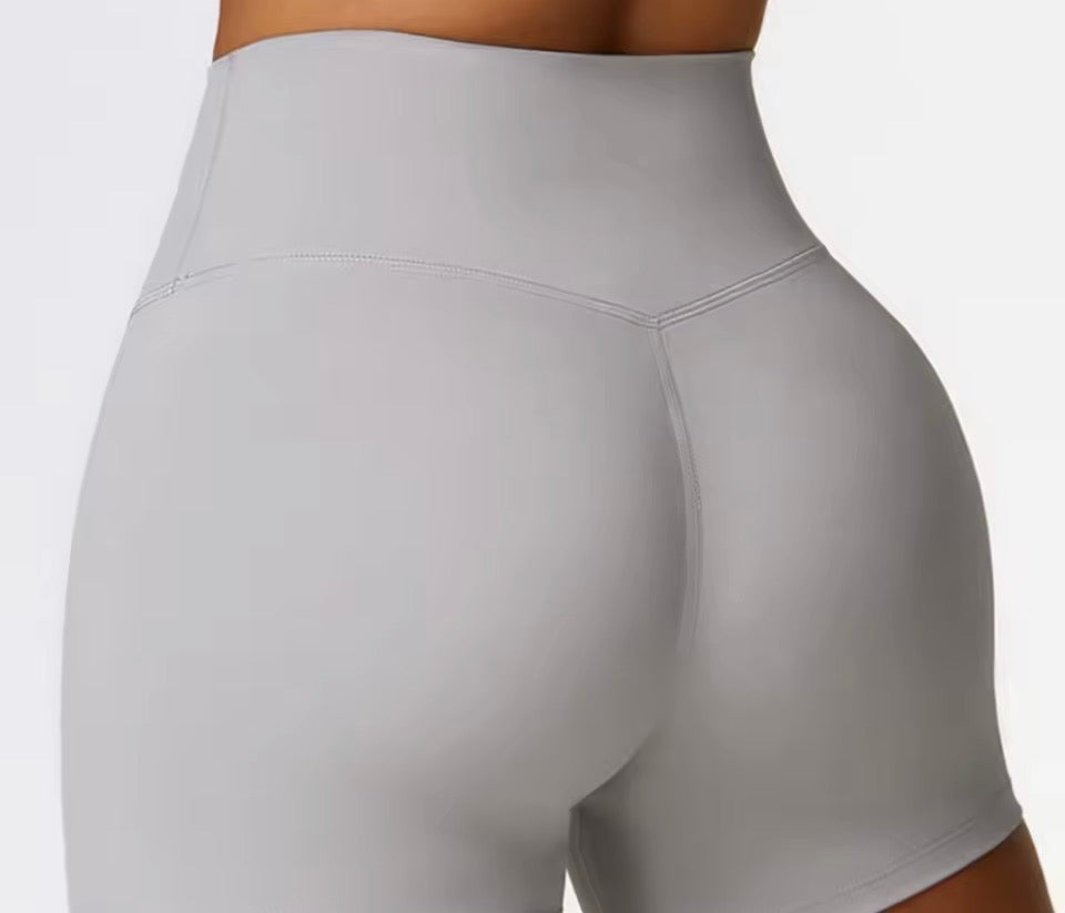 Damen-Gymshorts Meerjungfrau gebogen Peeling enge Yoga-Shorts Frauen hohe Taille Bauch enge Fitness-Hose Hip-Lifting-Laufs horts