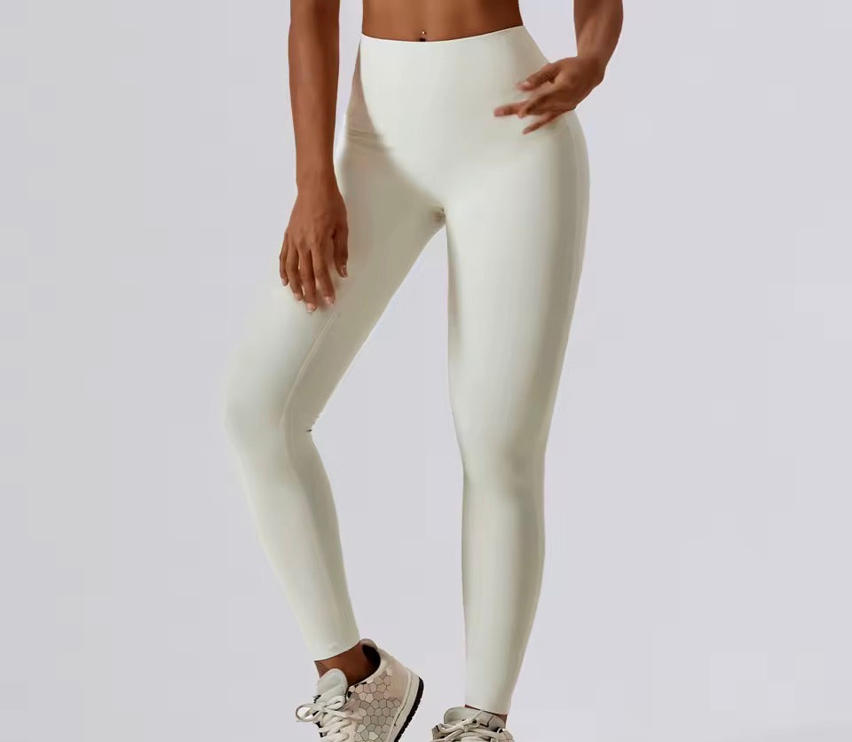 Damen-Fitness-Leggings mit hoher Taille, Hüftheben, Yoga, Sporthose, Laufen, Fitnessstudio, Trainingshose