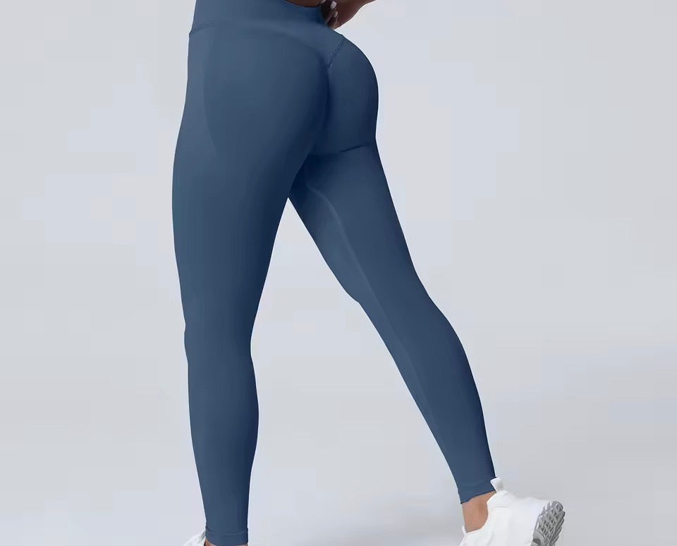 VEQKING Scrunch Butt Frauen Yoga Hosen Nahtlose Sport Leggings Niedrige Taille Gym Fitness