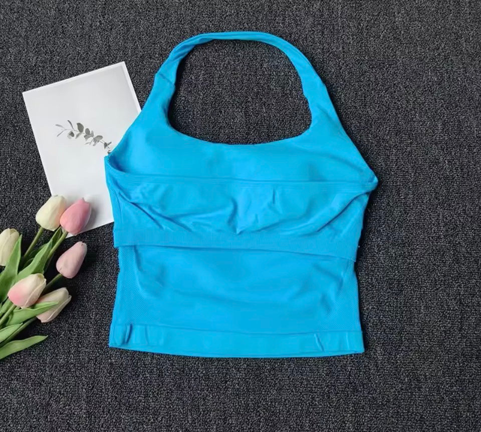 Nahtloses Neckholder-Top für Damen
