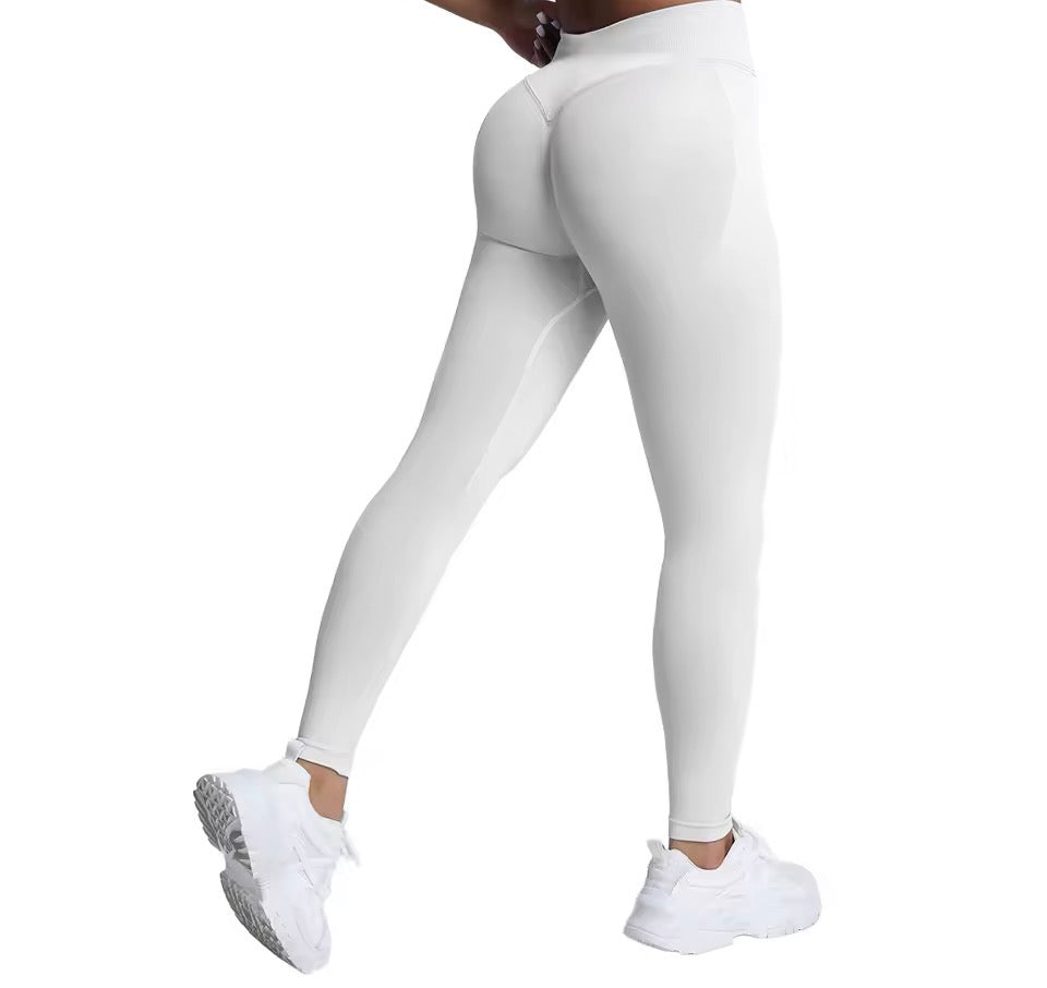 VEQKING Scrunch Butt Frauen Yoga Hosen Nahtlose Sport Leggings Niedrige Taille Gym Fitness