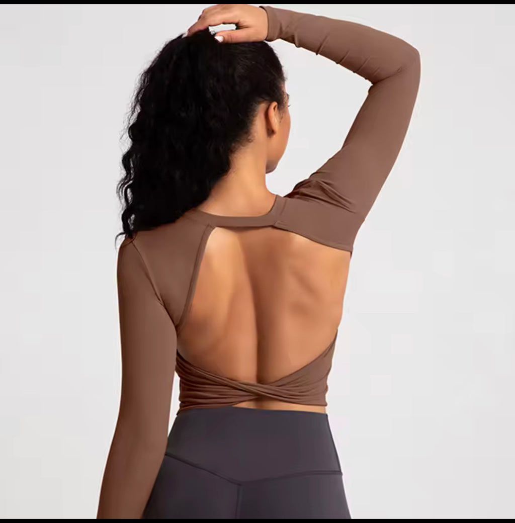 Sport top Damen Lang￼ärmlich