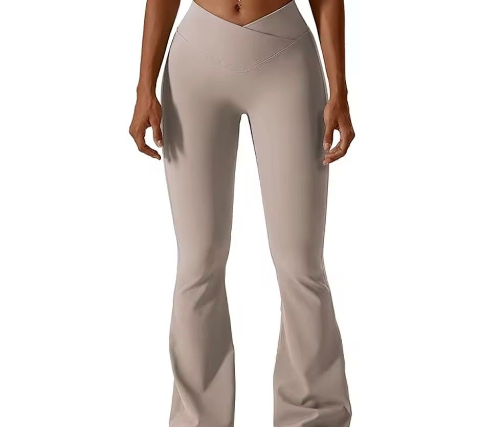 Frauen Yoga Flare Hosen Enge Hüfte Heben Dance Hohe Taille Leggings Jogginghose Gym Laufen Atmungsaktive Fitness Leggings.