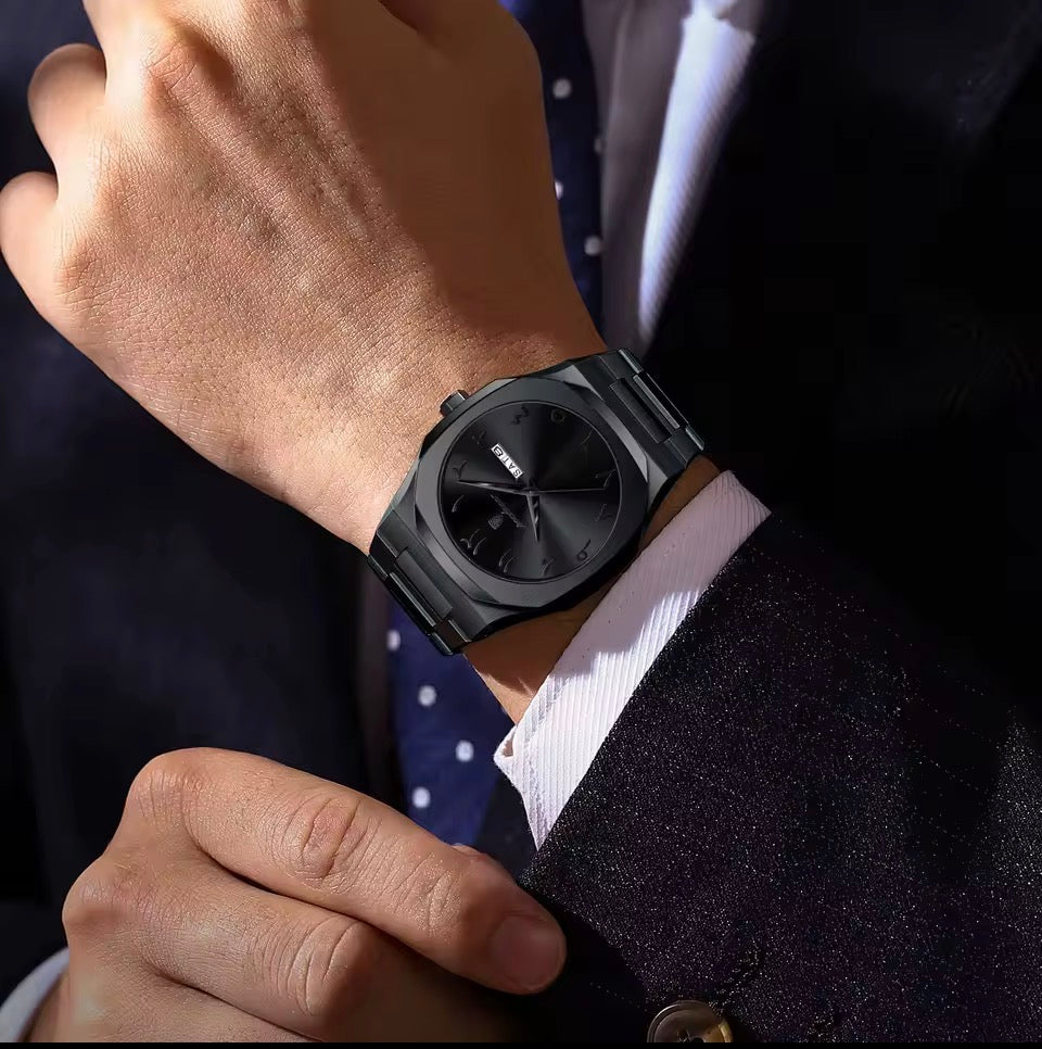 POEDAGAR Mode Hohe Qualität Männer Uhr Datum Woche Wasserdichte Uhr Für Mann Quarz Edelstahl Luxus herren Uhren Reloj + box