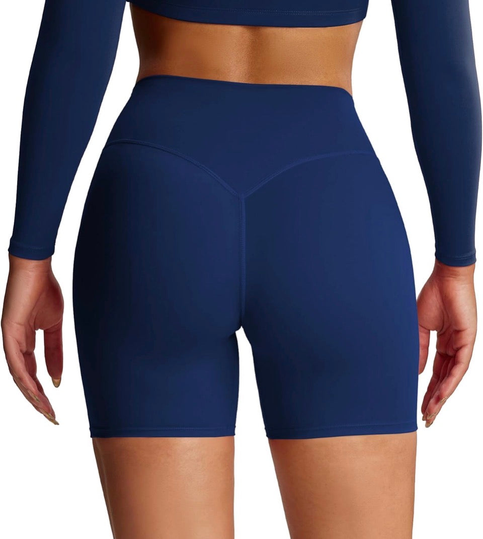 Damen-Gymshorts Meerjungfrau gebogen Peeling enge Yoga-Shorts Frauen hohe Taille Bauch enge Fitness-Hose Hip-Lifting-Laufs horts