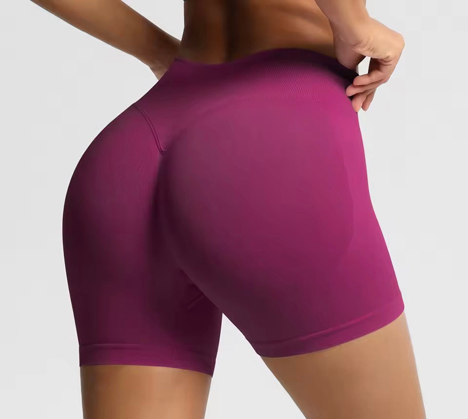 Damen-Sportshorts mit hoher Taille, atmungsaktive, bequeme Skinny-Shorts mit hohem Stretchanteil, Gym-Shorts, Damen-Sportbekleidung für