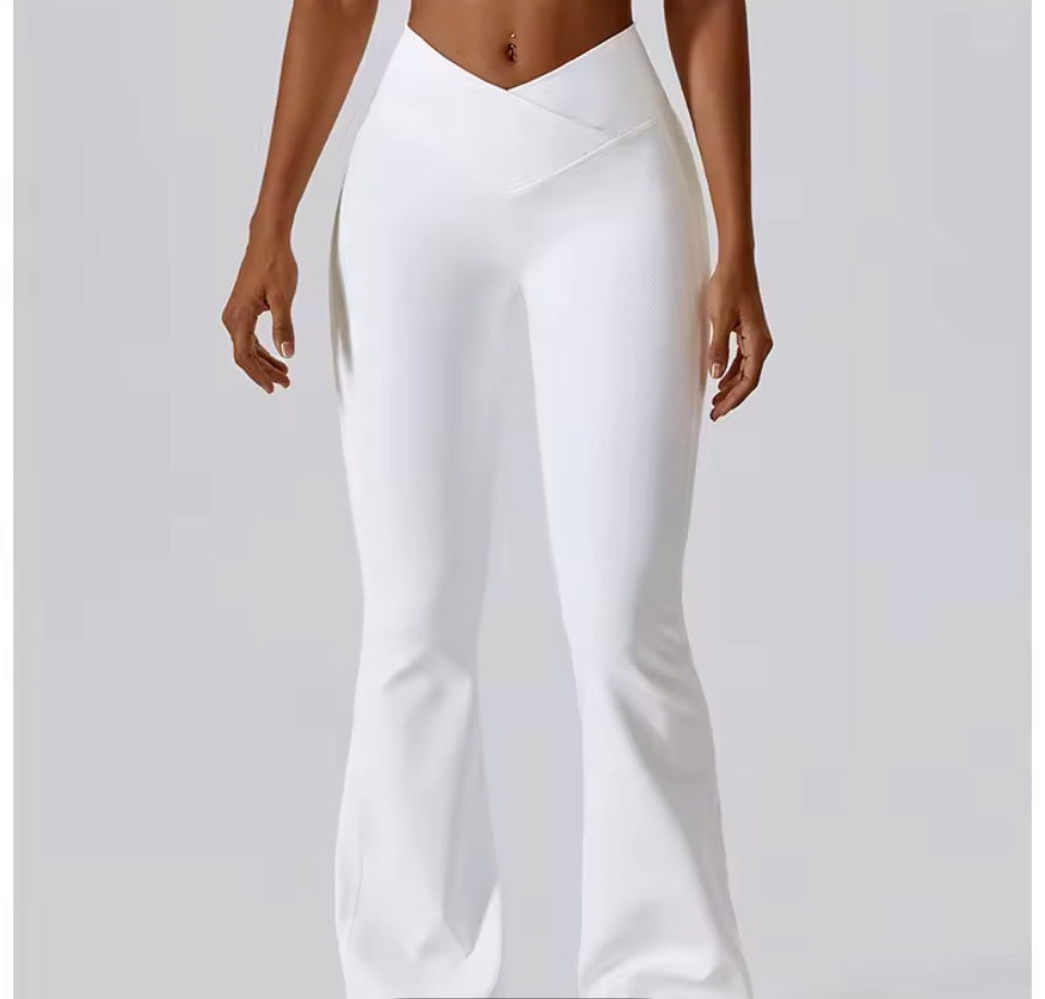 Frauen Yoga Flare Hosen Enge Hüfte Heben Dance Hohe Taille Leggings Jogginghose Gym Laufen Atmungsaktive Fitness Leggings.