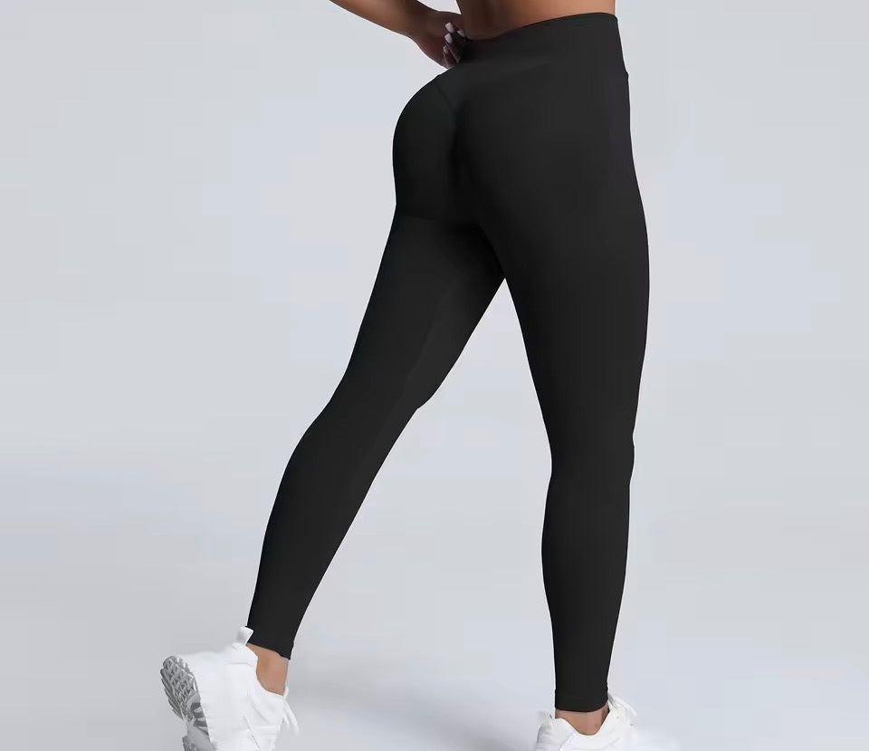 VEQKING Scrunch Butt Frauen Yoga Hosen Nahtlose Sport Leggings Niedrige Taille Gym Fitness