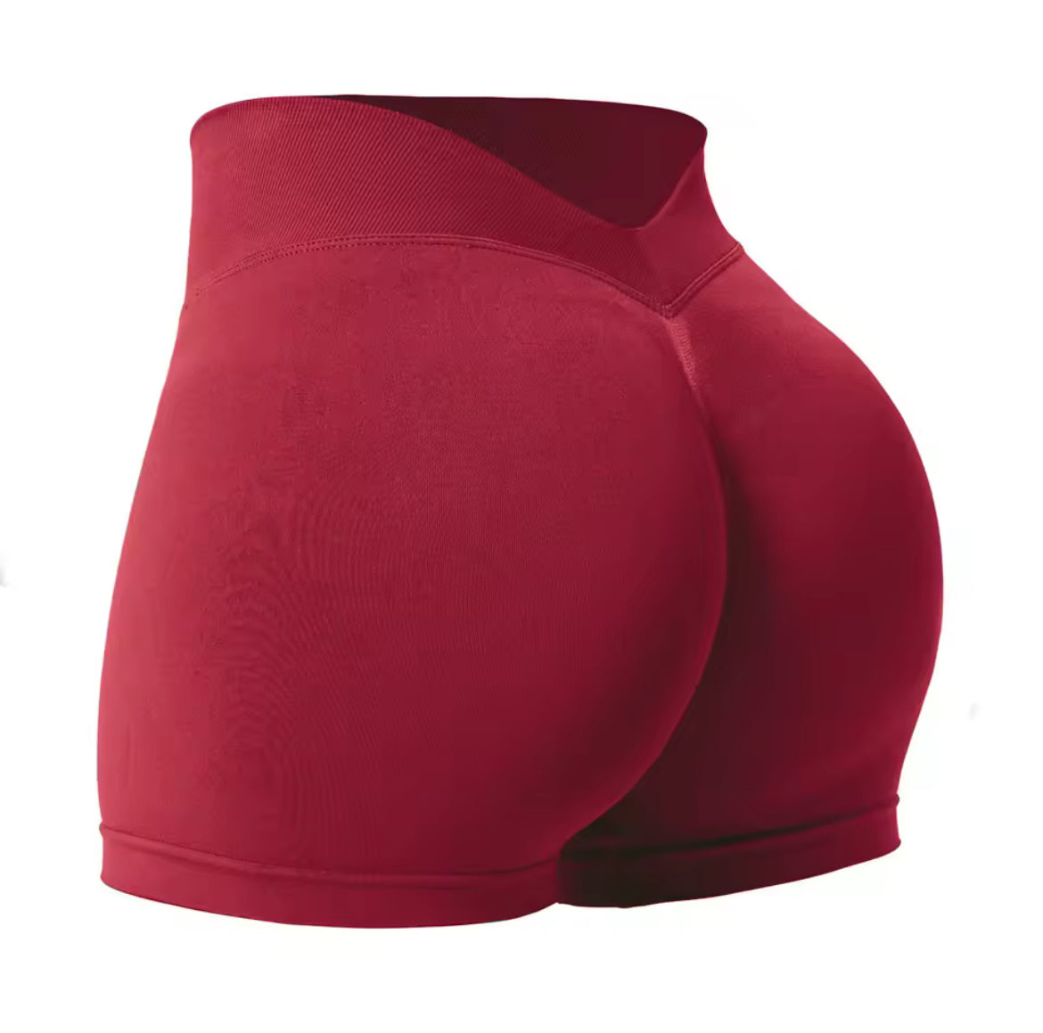 Nahtlose Damen Yoga-Shorts | Scrunch Butt V-Hüfte Gym Shorts für Fitness, Workout & Laufen